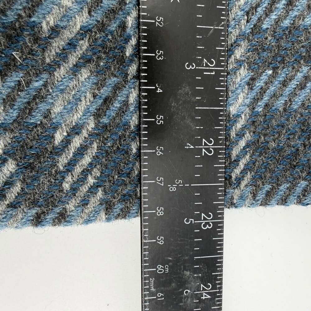 Talbots Wool Blend Blue Plaid Coat Women's Size 6 Business Workwear - Picture 11 of 12